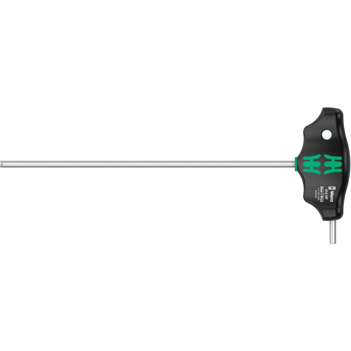 Wera 454 5 HF SHK Set 1 Screwdriver Set T-Handle Screwdriver Hex-Plus with Holding Function (Black Green, 5-Piece)