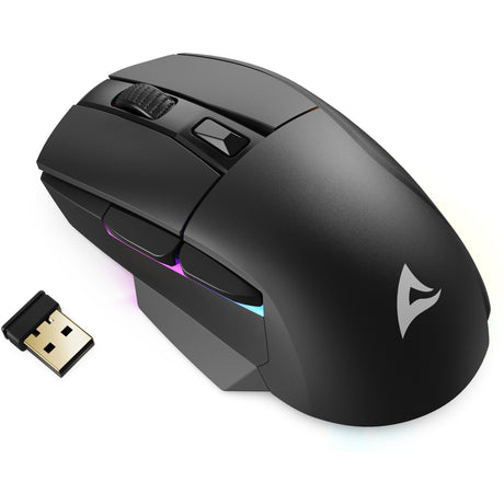 Gaming miška Sharkoon skiller sgm50w (črna, 400 - 6400 dpi, rgb LED)