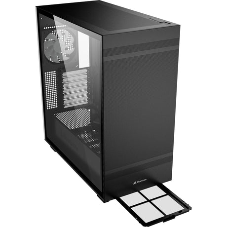 Sharkoon rebel c50 černé rgb midi tower pouzdro (černé | 2x usb-a | 1x usb-c | rgb | tvrzené sklo)