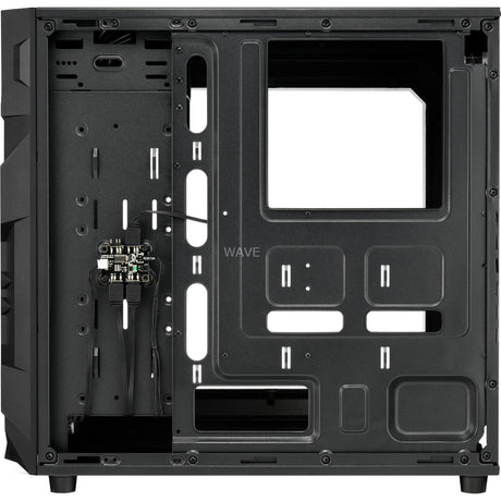 Sharkoon vg7-w rgb midi tower pouzdro (černé | 2x usb-a | rgb | okno)