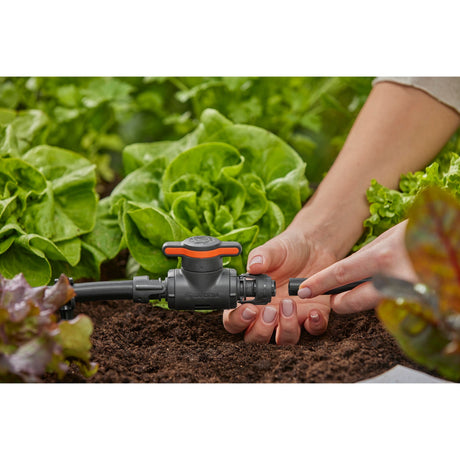 Gardena Micro-Drip-System Shut-Off and Control Valve 13 mm (1/2") (grey orange)