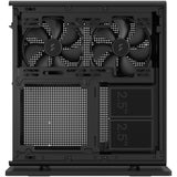 Fractal design ridge black mini tower behuizing (zwart | 2x usb-a | 1x usb-c)