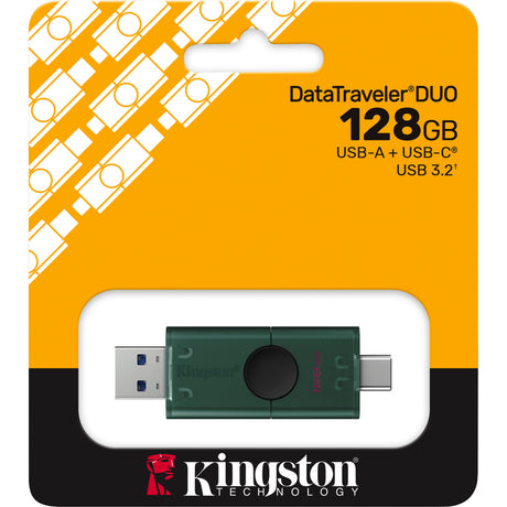 Kingston DataTraveler Duo 128 GB USB flash drive (green black, DTDEG2 128GB)