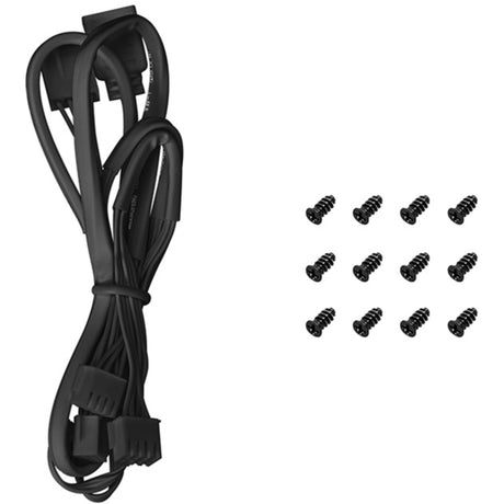 Deepcool FD12 ARGB case fans (black, 3 pieces, 120 x 120 x 25 mm, PWM, 3 pieces, 4-pin PWM fan connector)