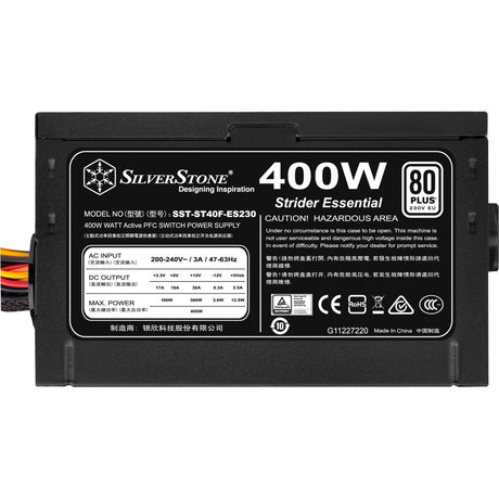 Silverstone strider essential st40f-es230 400 wattos tápegység (fekete, 2x db)