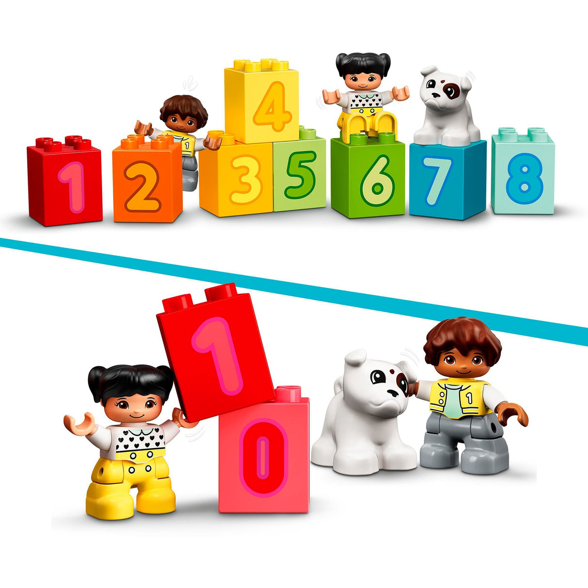 Lego duplo - number train - learning to count construction toy (10954)