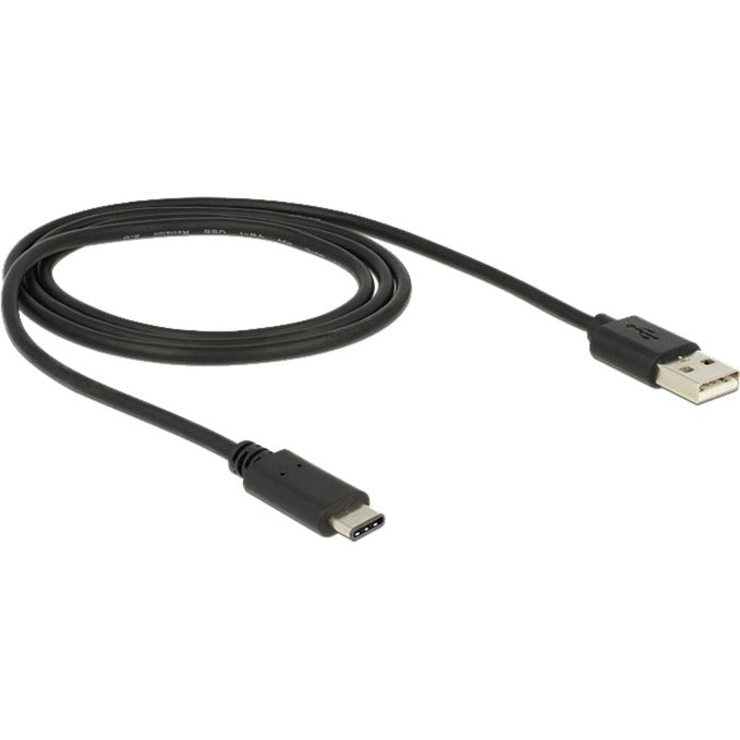 Delock USB-C 2.0 > USB-A cable (black, 1 meter)