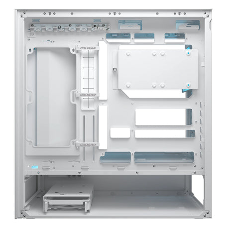 Cougar CFV235 Mesh Midi Tower Case (White | 2x USB-A | 1x USB-C | RGB | Tempered Glass)