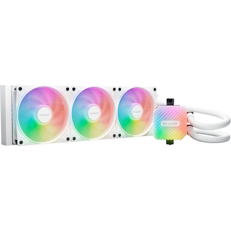 Roueg sinn! Liichtschleife 360 argb Waasserkühlung (wäiss, 4 Pin pwm Fan Connector)