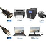 ACT Connectivity USB to Serial Converter (Basic Version) Adapter (Black)
