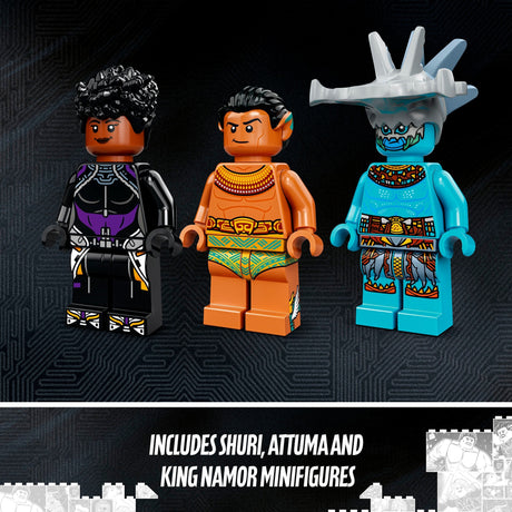 Lego Marvel - Jouet de construction de la salle du trône du roi Namor (76213)
