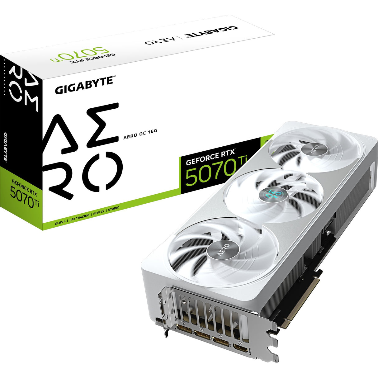 Gigabyte GeForce RTX 5070 Ti Aero OC 16G graphics card (3x Display Port, 1x HDMI)