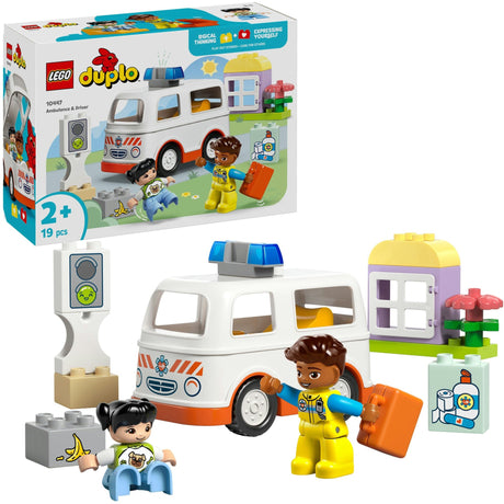 Lego Duplo Town 10447 Ambulanz mat Chauffer