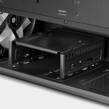 Silverstone sst-fav1mb-pro midi bokšto korpusas (juodas | 4x USB-A | RGB | langas)