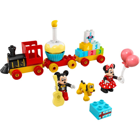 Lego duplo disney mickey minnie födelsedagståg, byggbar leksak för småbarn 10941