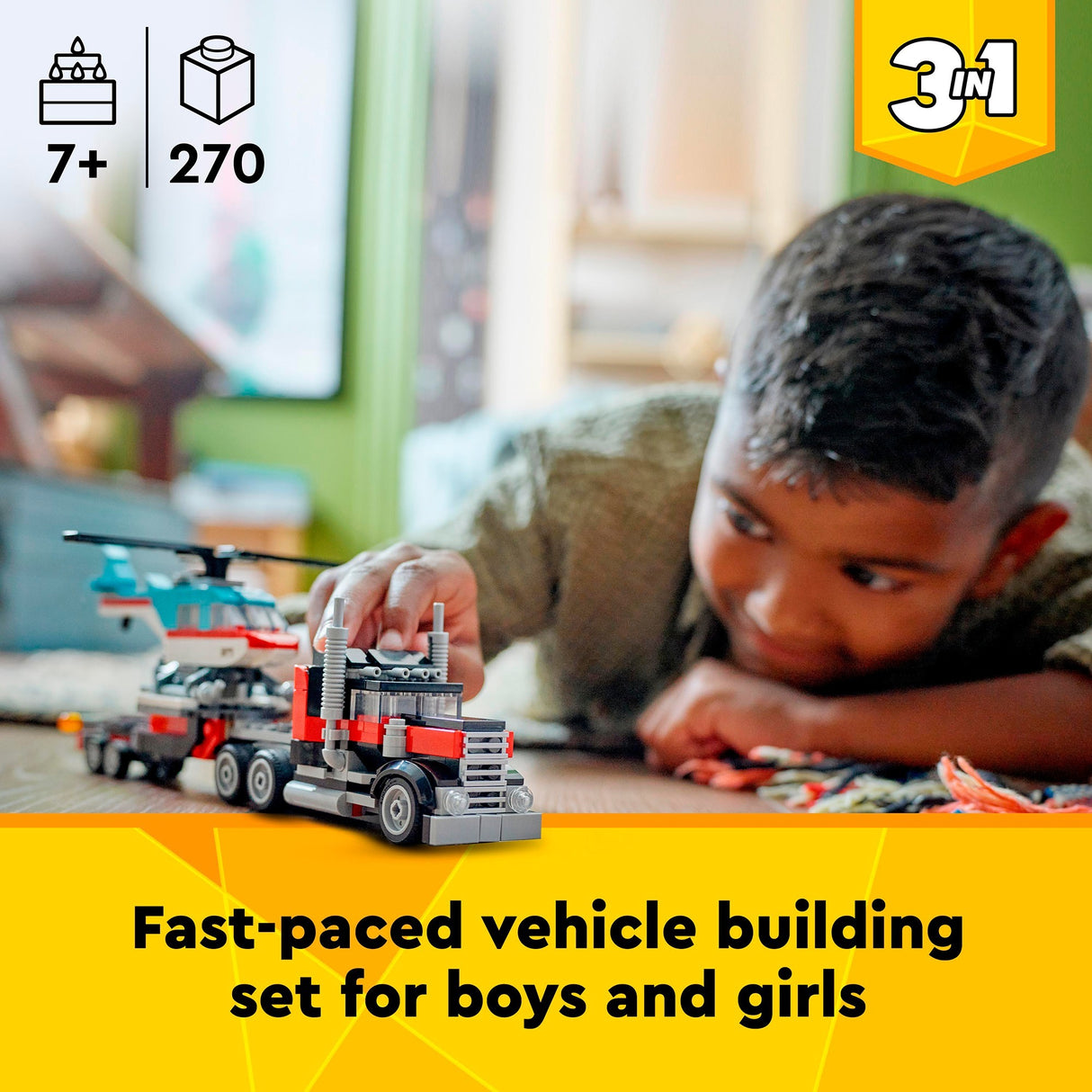 Lego creator 3in1 truck with helicopter - 31146