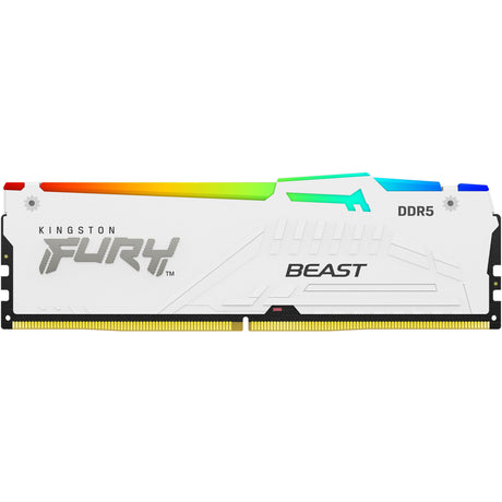 Kingston FURY 16GB DDR5-5600 RAM (White, KF556C40BWA-16, Beast RGB, XMP)