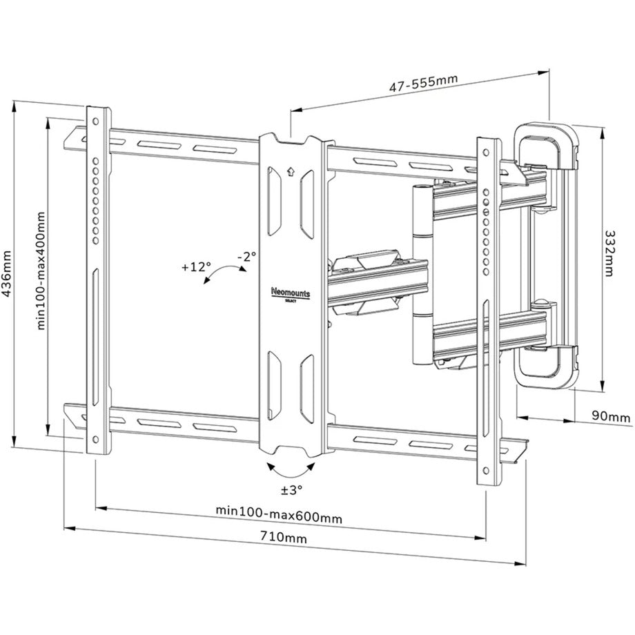 Neomounts Select WL40S-850BL16 TV Wall Mount (Black)