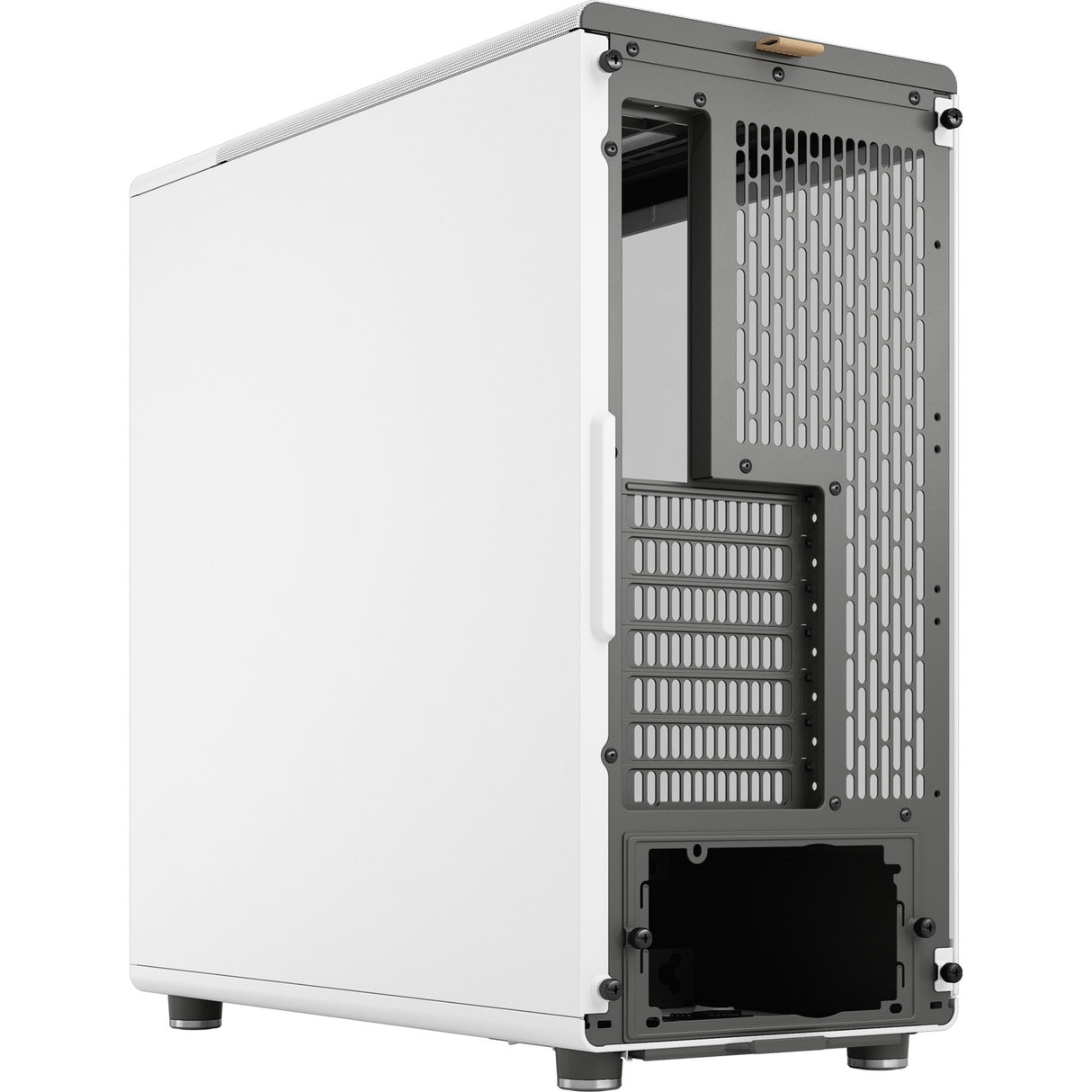 Fractal design north midi tower behuizing (wit houtkleur | 2x usb-a | 1x usb-c | tempered glass)