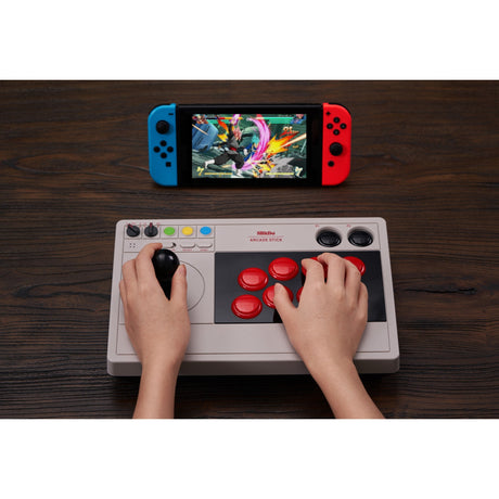 Gamepad arcade stick 8bitdo (cinza)