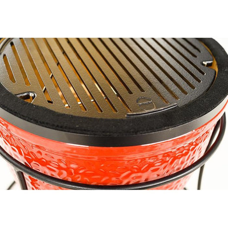 Placa de busca Kamado Joe para clássico i, ii, iii e joe jr. grelha (preta, ø 34cm)