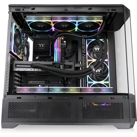 Thermaltake View 600 TG Big Tower Case (Black | 2x USB-A | 1x USB-C | Tempered Glass)