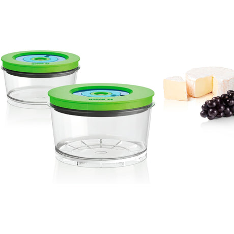 Bosch Vacuum Storage Containers mmzv0sb2 (transparent green, 2 pieces)