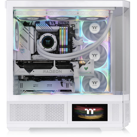 Thermaltake View 370 TG ARGB Snow Midi Tower Case (White | 2x USB-A | 1x USB-C | RGB | Tempered Glass)