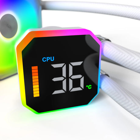 Montech Hyperflow Digital 360 Liquid Cooler (White)