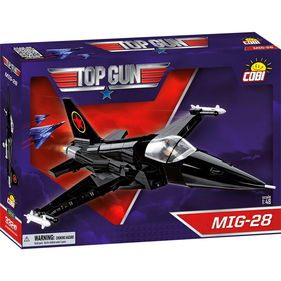 Cobi top gun - mig-28 constructiespeelgoed (schaal 1:48)
