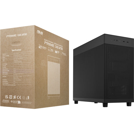 Asus Prime AP201 - Mesh Panel Micro-ATX Case (Black | 2x USB-A | 1x USB-C)