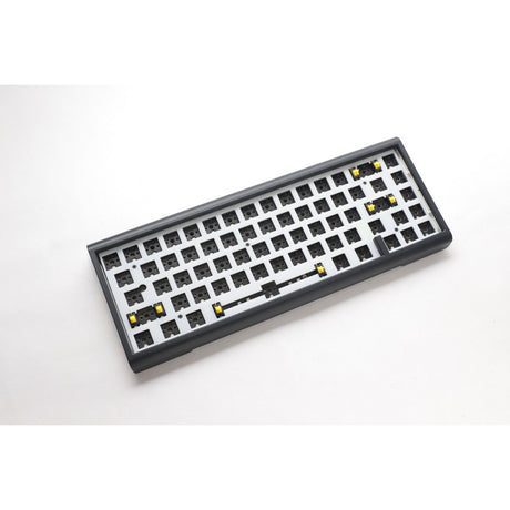Ducky projectd tinker 65 with qmk via, keyboard (black white, us layout, barebone. rgb led, hot-swappable, gasket mount, 65%)