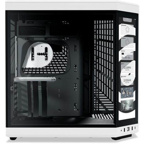 Hyte Y70 Touch Infinite Mid-Tower Case (White Black | 2x USB-A | 1x USB-C | Tempered Glass)