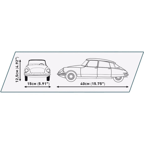 Cobi citroen ds 19 1956 constructiespeelgoed (schaal 1:12)