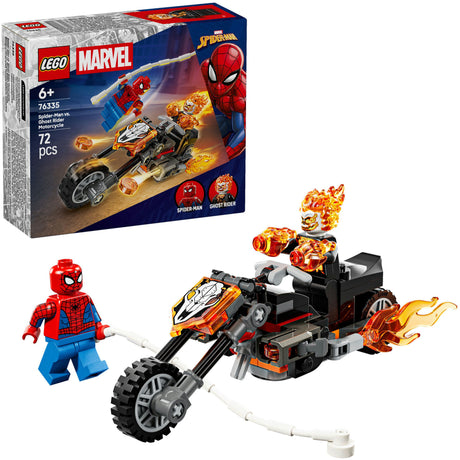 Lego super heroes 76335 marvel spider-man vs. ghost rider motorcycle