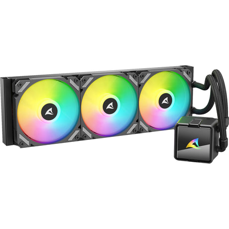 Sharkoon s60 argb water cooling (black, 4-pin pwm)