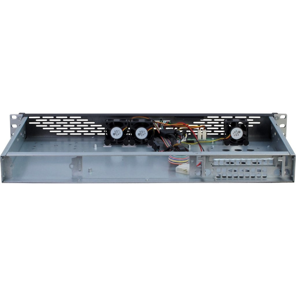 Inter-tech 1u k-125l rackmount chassis (black | 2x usb-a)