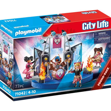 Saol na cathrach Playmobil - bréagán tógála bonn (71042)