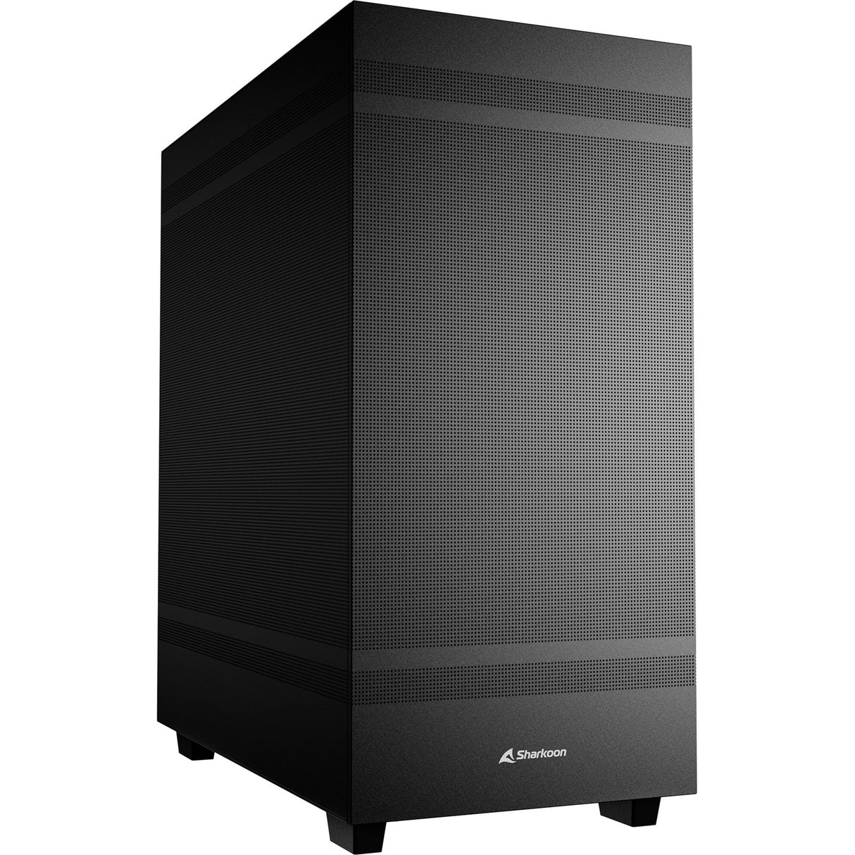 Sharkoon Rebel C50 Black Midi Tower Case (Black | 2x USB-A | 1x USB-C)