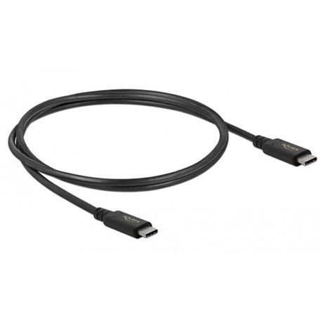 Delock USB4 40 Gbit/s Koaxial-Koaxialkabel (schwarz, 0,8 Meter)
