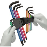 Wera 950 9 Hex-Plus Multicolour HF 1 Hex Key Set (Black, 9-piece, Colour-coded)