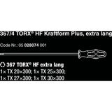 Wera screwdriver set hf kraftform plus screwdriver set 367 4 torx hf