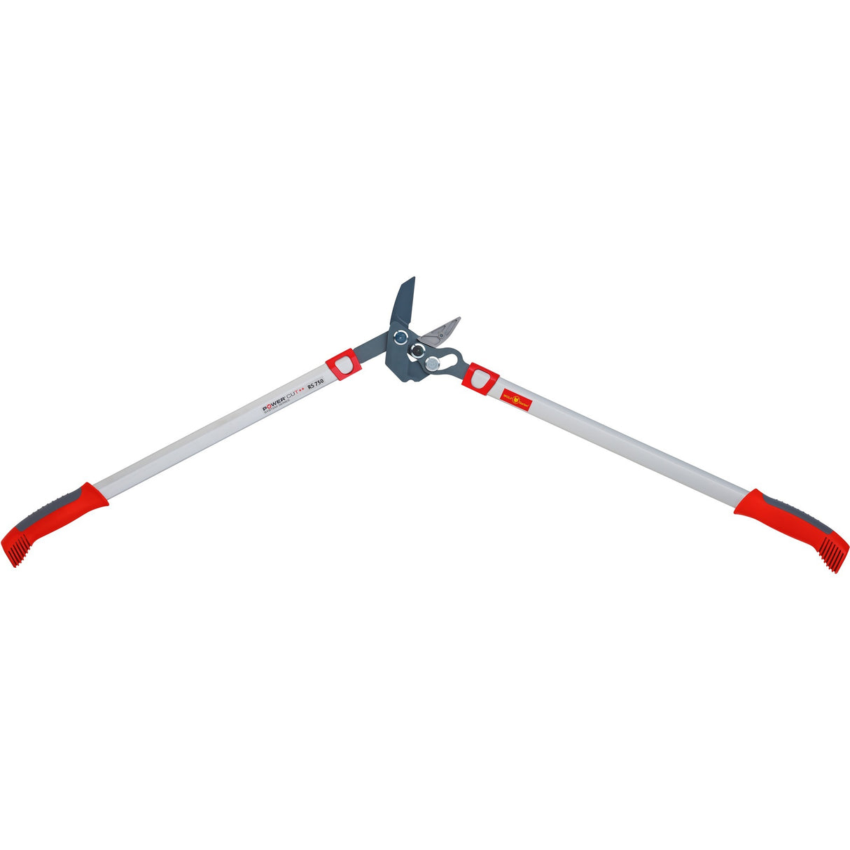 „Wolf-Garten“ genėjimo žirklės komfortas ir maitinimas** RS 750 - priekalas - ilgis 750 mm - šakos storis maks. 45 mm – 3 kartus daugiau galios dėl pjovimo galvutės technologijos