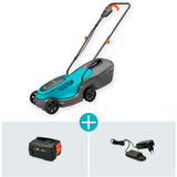 Gardena powermax 30 18v p4a read lawn mower battery incl. charger 18 v cutting width max. 300 mm