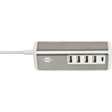 Brennenstuhl Estilo Multiple USB Charger (white stainless steel)