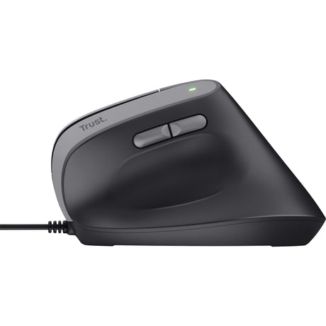 Trust bayo ii bedrade ergonomische muis (zwart, 800 dpi - 2400 dpi)