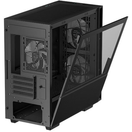 Deepcool CH360 mini tower case (black | 1x USB-A | 1x USB-C | RGB | tempered glass)