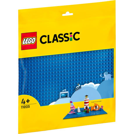 Lego classic blue building plate - 11025