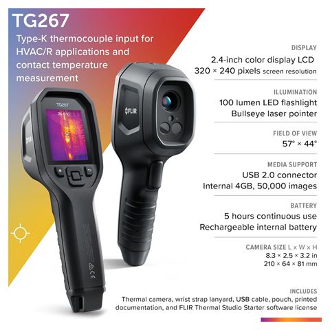 FLIR TG267 Kamera obrazowania ciepła