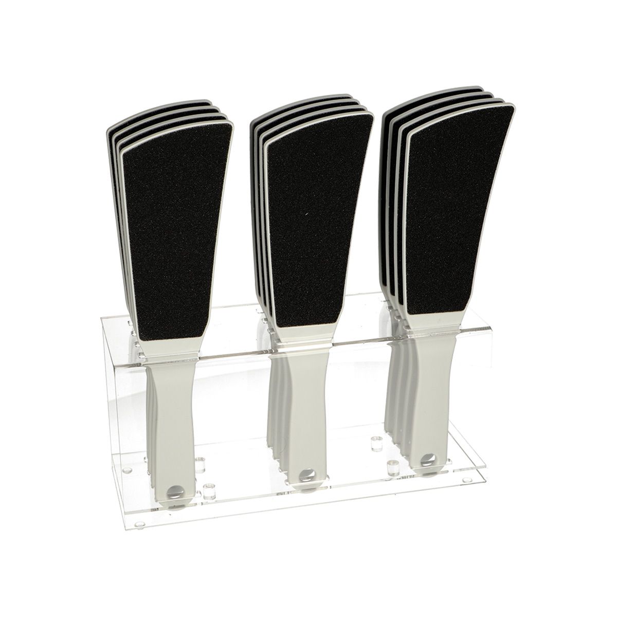 Face nail foot file xl white display 12 pieces